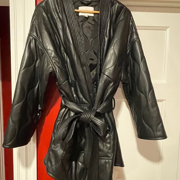 EUC Pistola Denim Fallon Long Sleeve Quilted Kimono Jacket L $238 - Picture 3 of 4